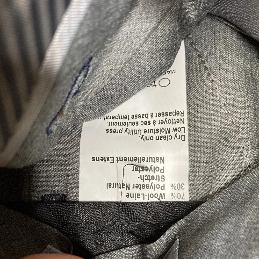 Michael Kors Mens Classic-fit 2-pc Suit Jacket Blazer Pants 42R 36W 30 Navy Wool